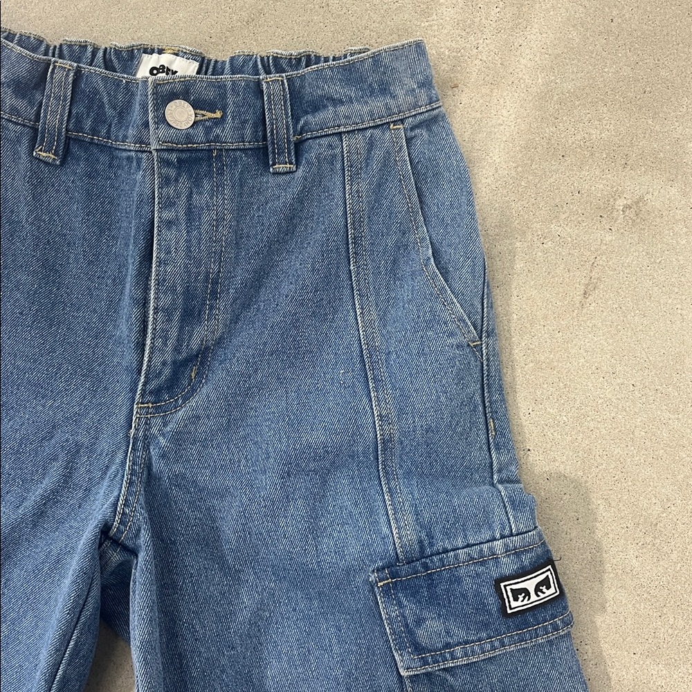 Obey Relaxed Fit Blue Jeans